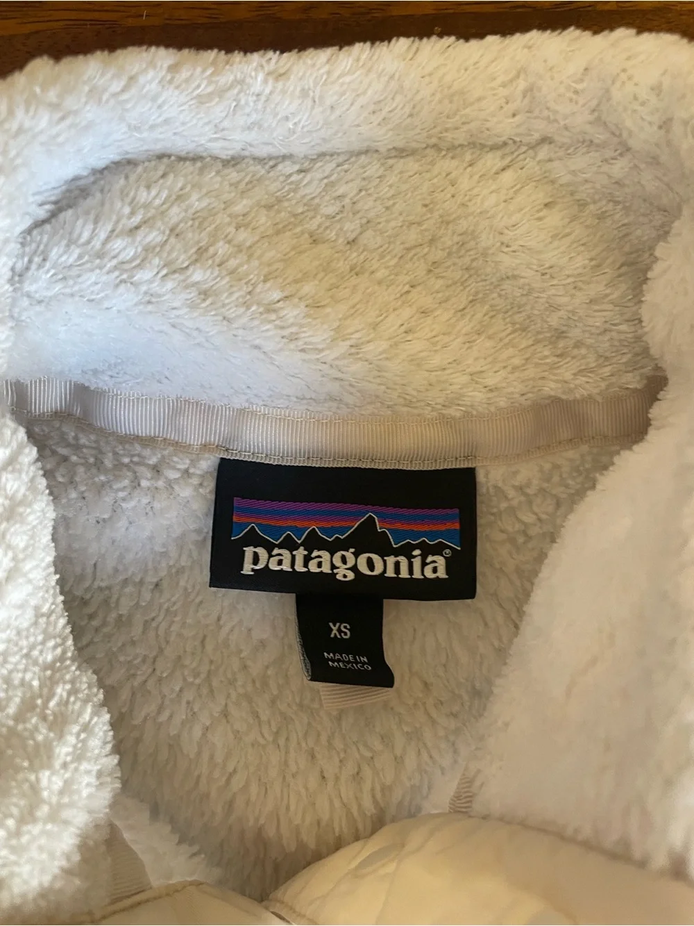 Patagonia Re-Tool Snap-T Pullover Fleece Women’s XS White Birch Snap Neck Cozy - Picture 3 of 4